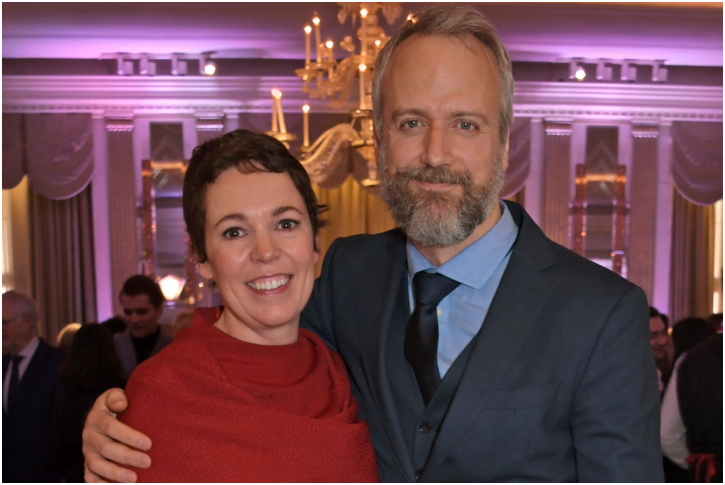 Olivia Colman and Ed Sinclair